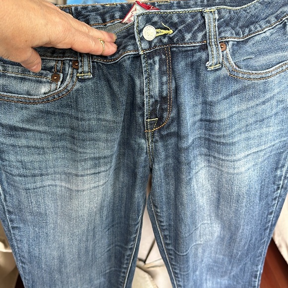 Lucky Brand Lola Boot Short Inseam Medium Washed Denim Jeans - Picture 8 of 9